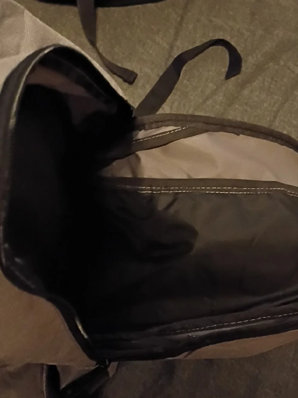 Men’s Gray Everyday Backpack with Front Bungee Cord